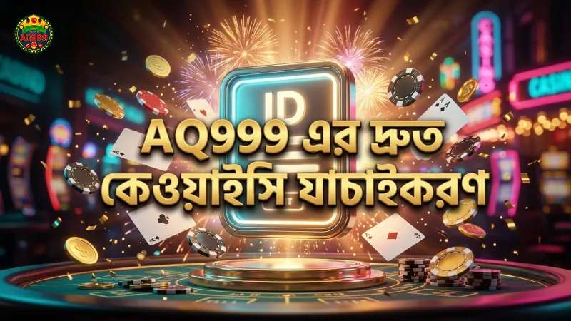 AQ999 এর কেওয়াইসি যাচাইকরণ দ্রুত এবং নির্ভরযোগ্য।