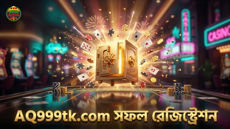 AQ999tk.com এ সফল রেজিস্ট্রেশন সম্পন্ন করার পর্দার দৃশ্য