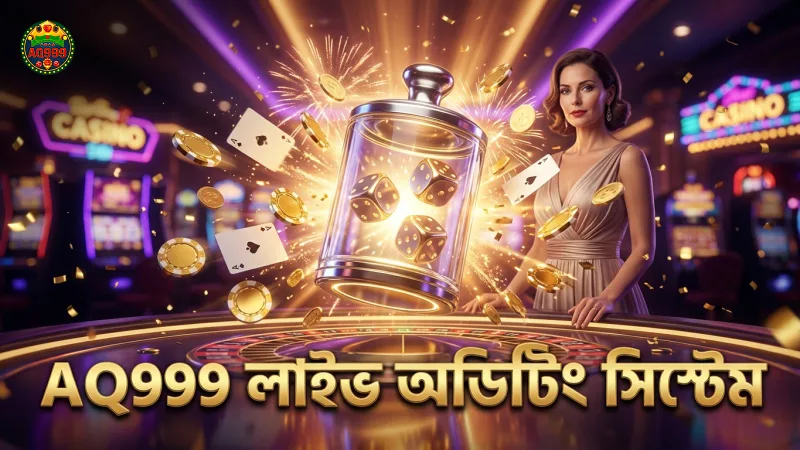 স্বচ্ছ কাচের ডাইস শেকারের মাধ্যমে লাইভ অডিটিং সিস্টেম