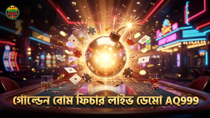 বোম্বিং ফিশিং গেমে গোল্ডেন বোম ফিচার সক্রিয় করার লাইভ ডেমো