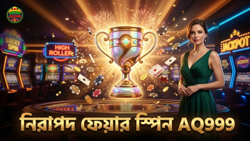 আন্তর্জাতিক প্রত্যয়িত ফেয়ার স্পিনের মাধ্যমে খেলোয়াড়দের নিরাপত্তা নিশ্চিত।