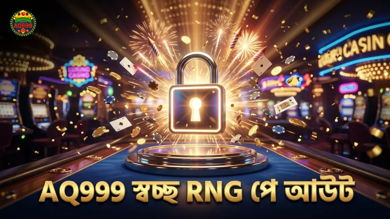 AQ999 প্ল্যাটফর্মে স্বচ্ছ RNG সার্টিফিকেশন ও পে-আউট নীতি।